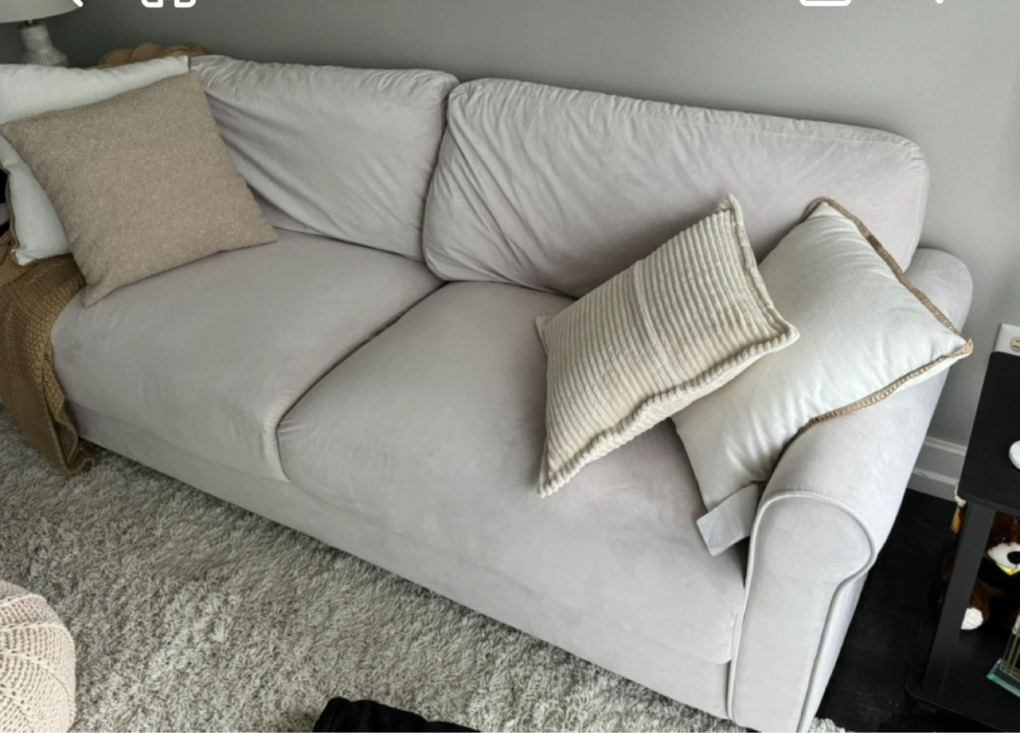 Wayfair suede couch - photo 3