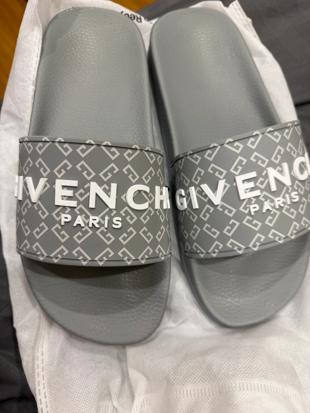 Givenchy Grey Slide Flat Sandals - Size 41 - photo 2