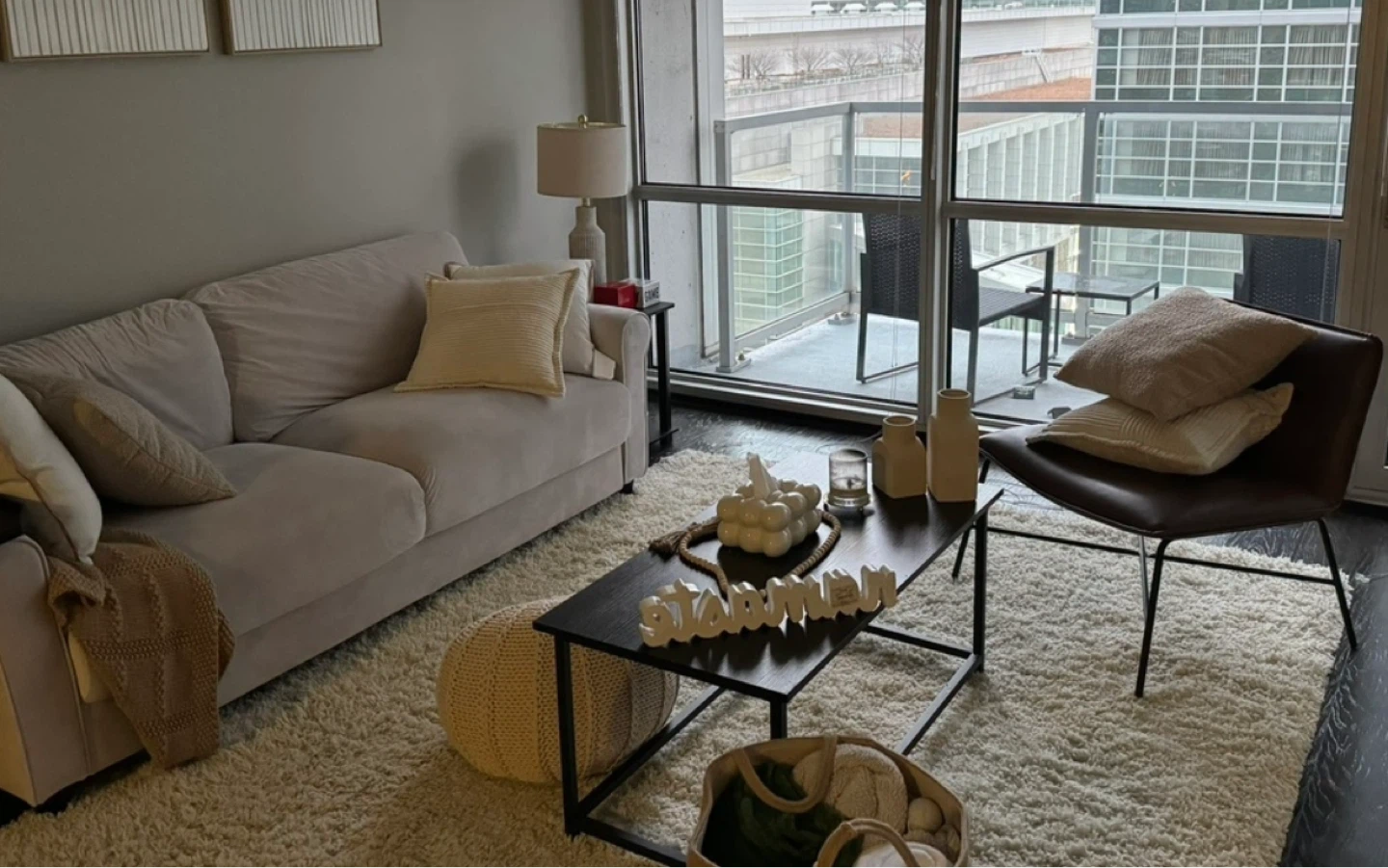 Wayfair suede couch