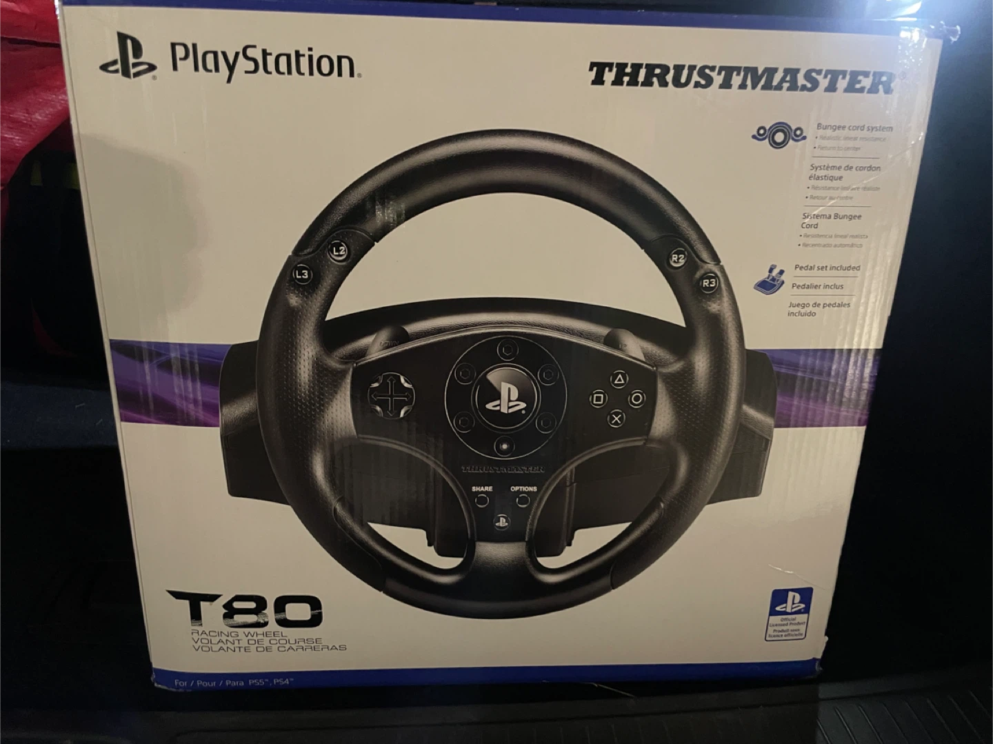 Thrustmaster T80 Racing Wheel for PS4/PS5