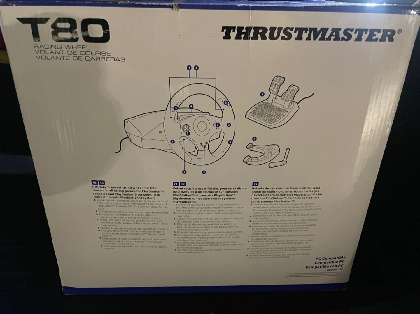 Thrustmaster T80 Racing Wheel for PS4/PS5 - photo 2
