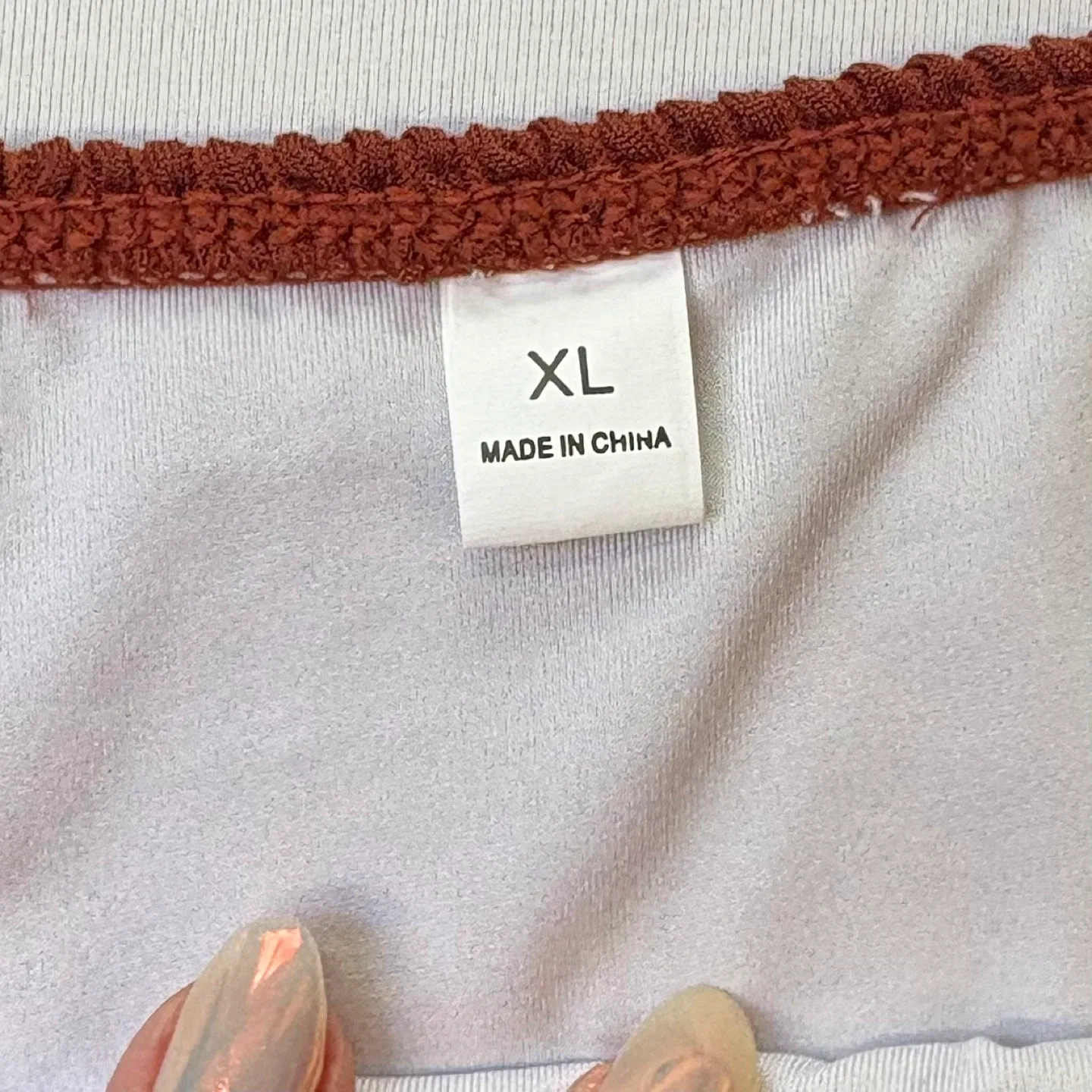 Ymisan Coffee Brown Textured Mid Rise Swimsuit Bottom Sz XL image indicator(6)