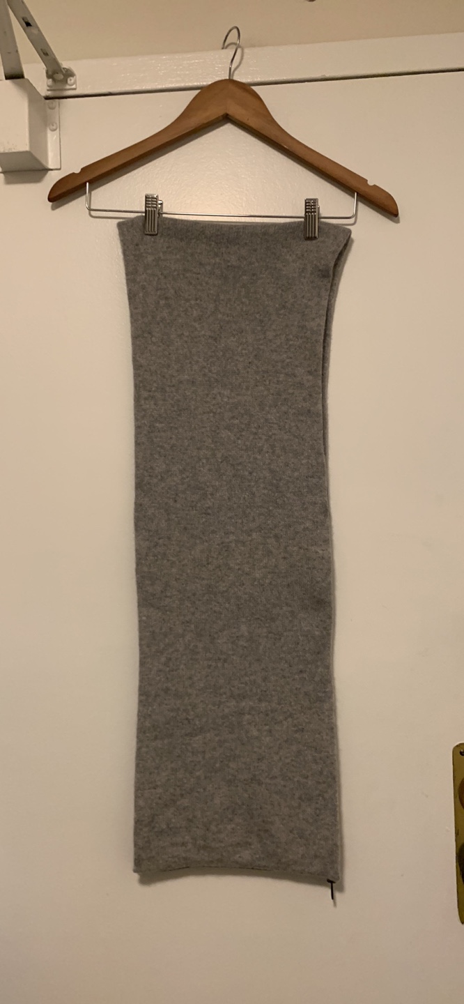 Cashmere infinity grey scarf - photo 2