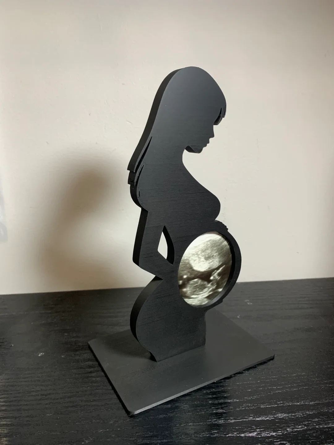Pregnant Woman Silhouette Ultrasound Display image indicator(3)