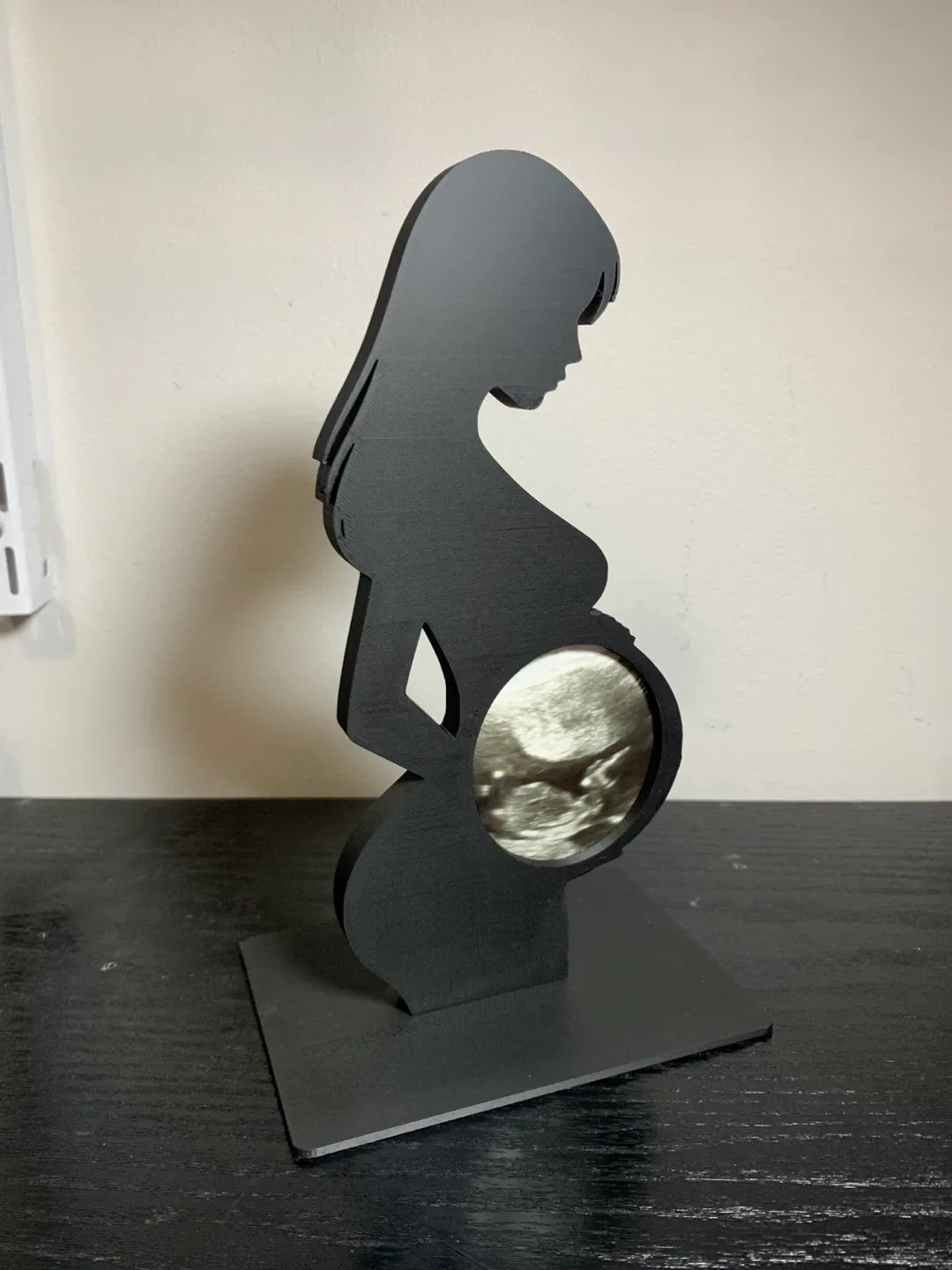 Pregnant Woman Silhouette Ultrasound Display image indicator(2)