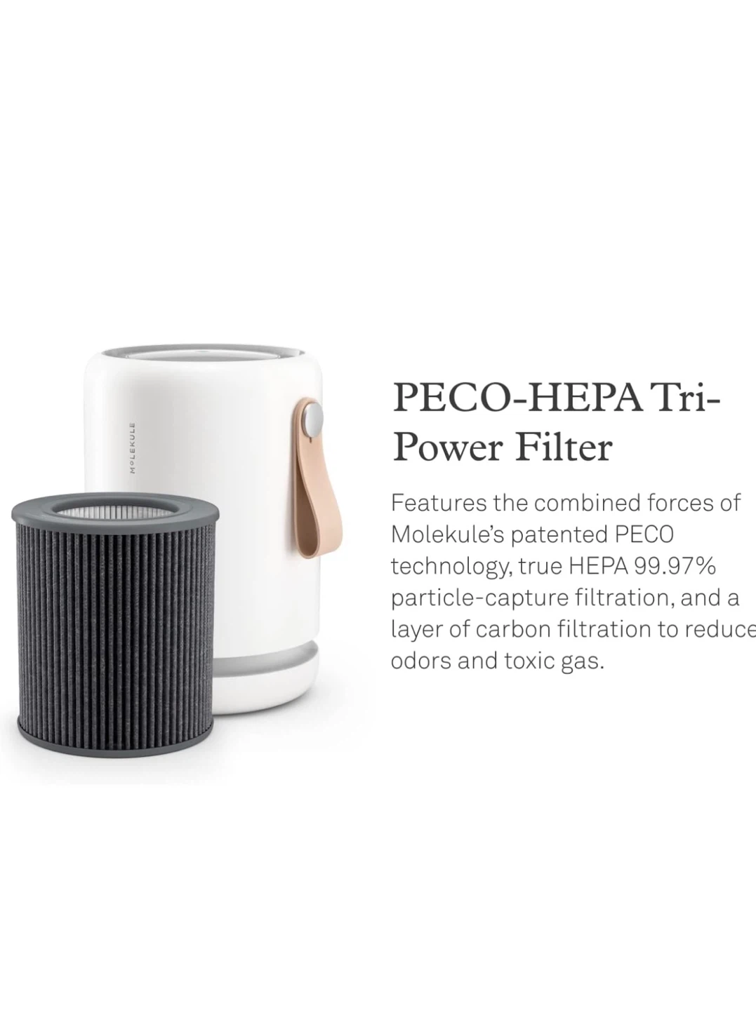 Molekule Air Mini+ air purifier w/ new original filter installed - photo 2