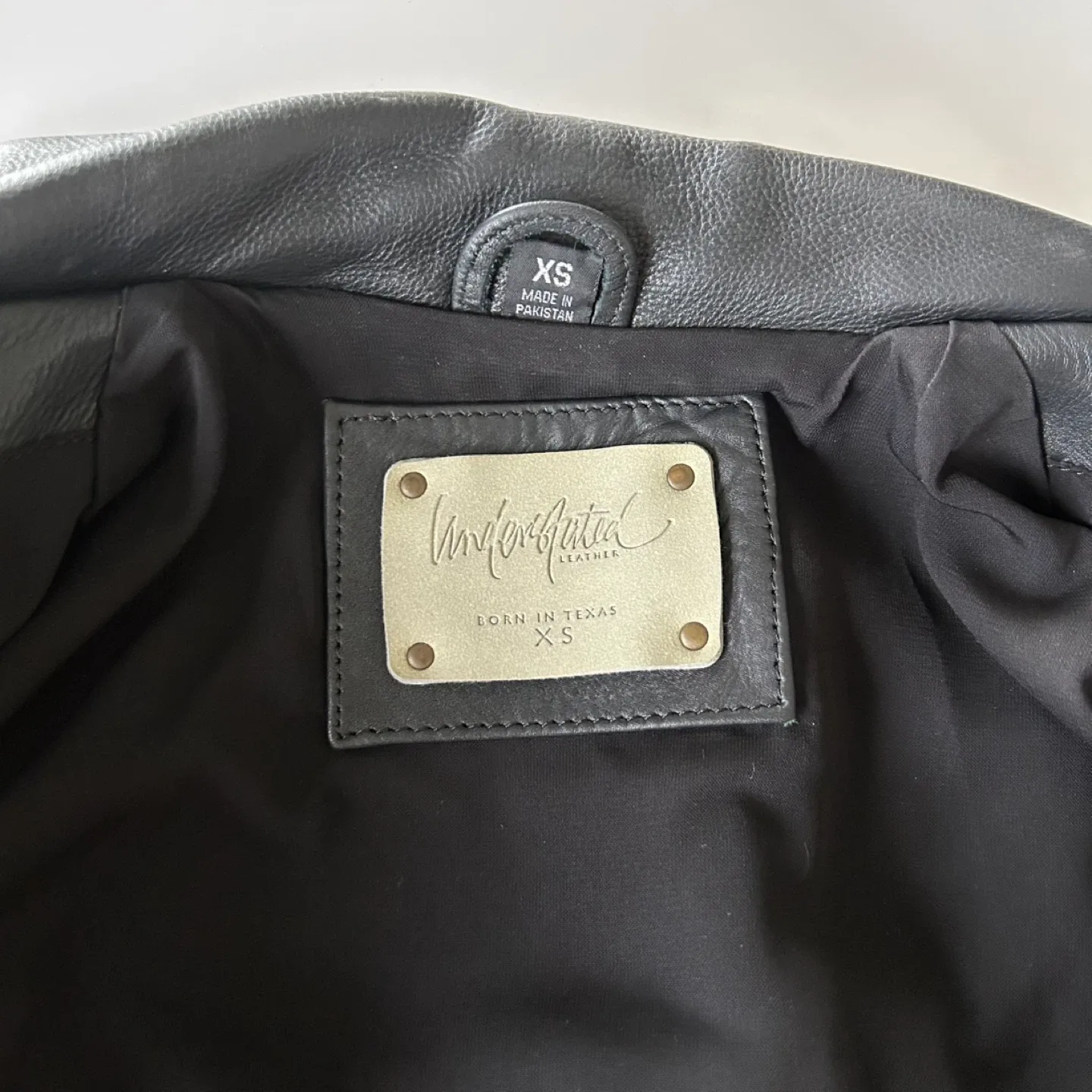Leather moto jacket XXS/XS by Understated Leather image indicator(4)