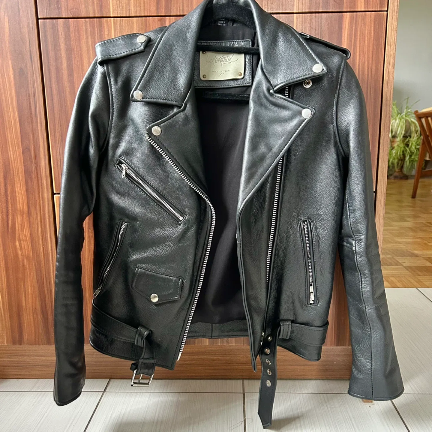 Leather moto jacket XXS/XS by Understated Leather image indicator(2)