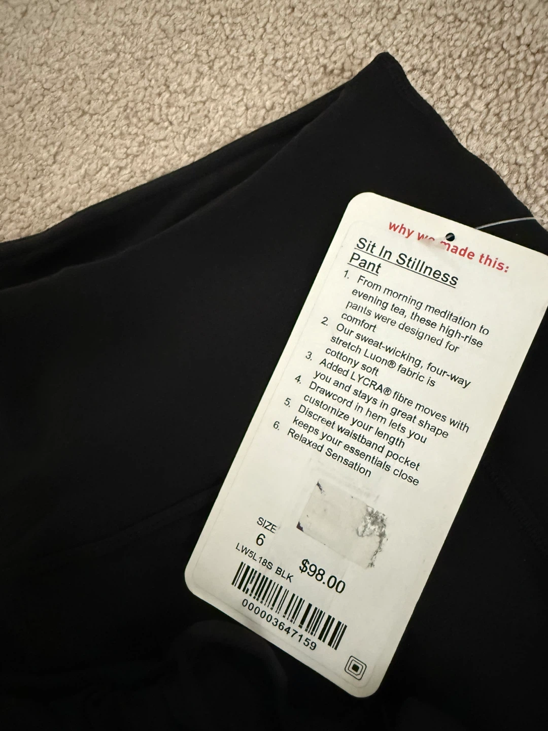 Lululemon Sit In Stillness Pant - Size 6 - photo 4