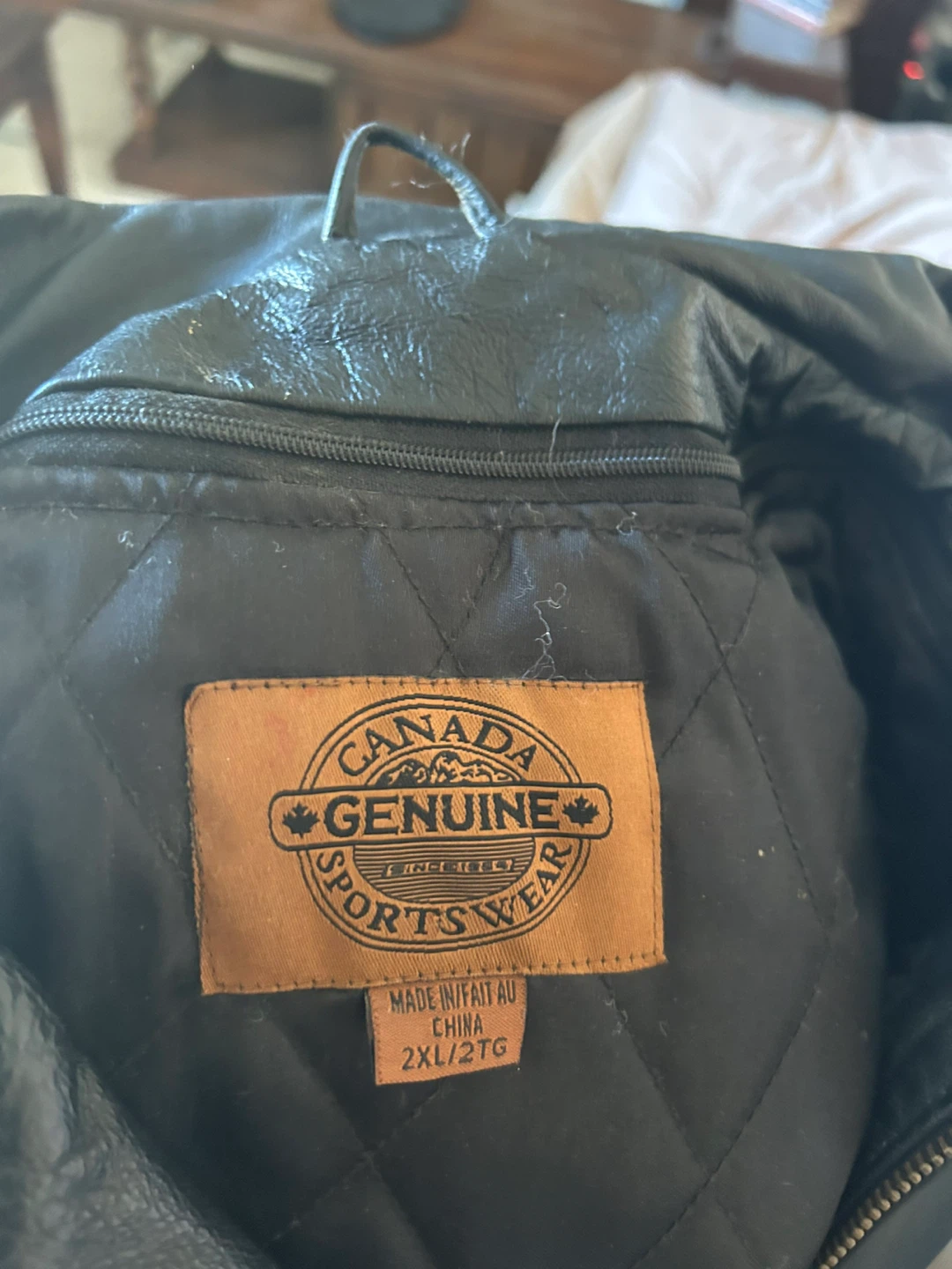 Canada Genuine Sportswear Leather Jacket 2XL - photo 4