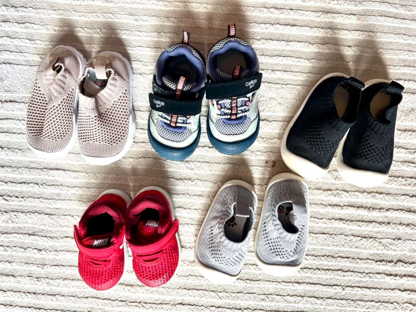 Mixed Lot Baby Shoes - Nike, OshKosh