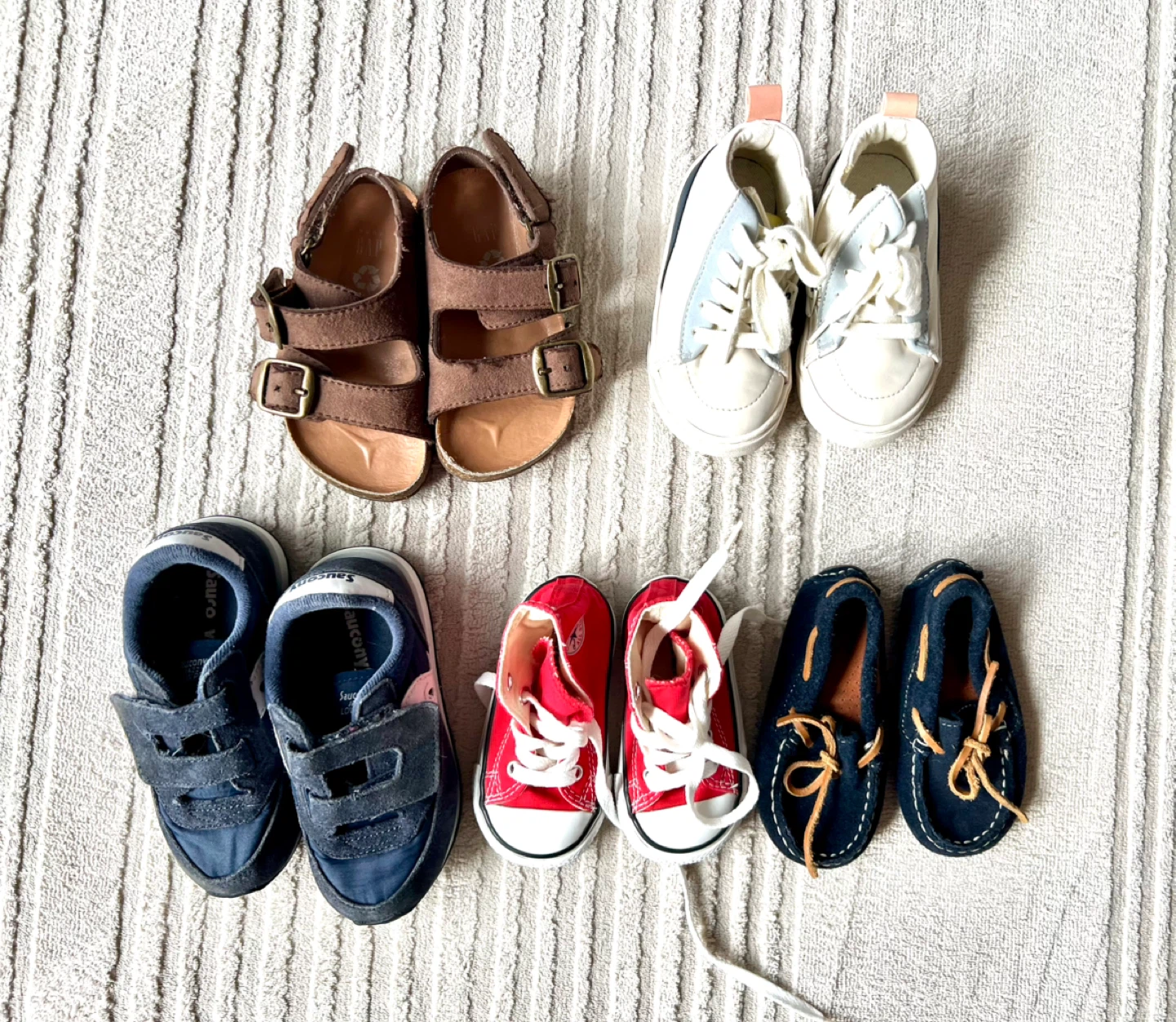 Kids' Shoes Bundle - Saucony, Converse, and More! - photo 2