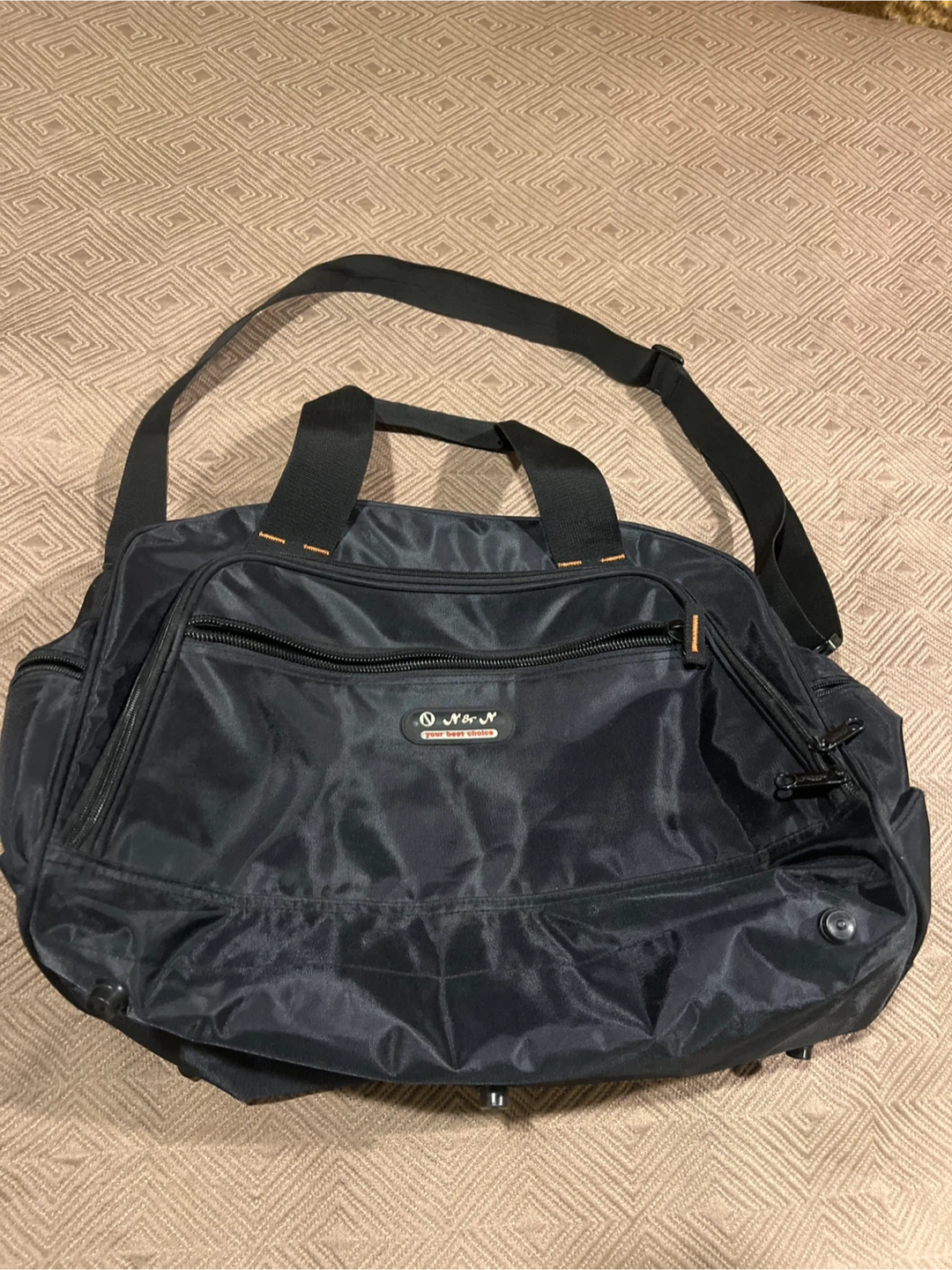 N & N Black Travel Duffel Bag
