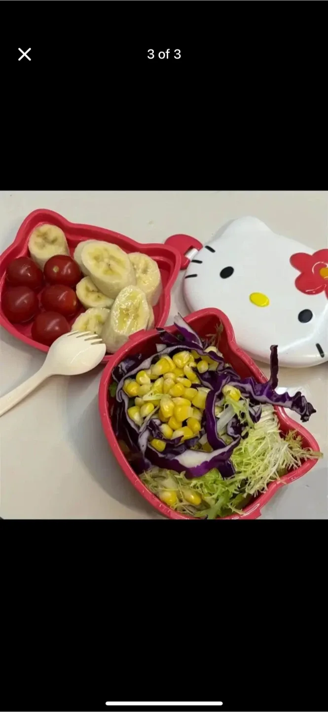 Hello Kitty Bento Box with Utensils image indicator(2)