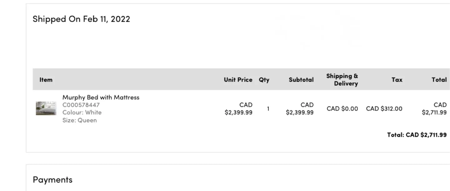 White Murphy Bed with Cabinet image indicator(6)