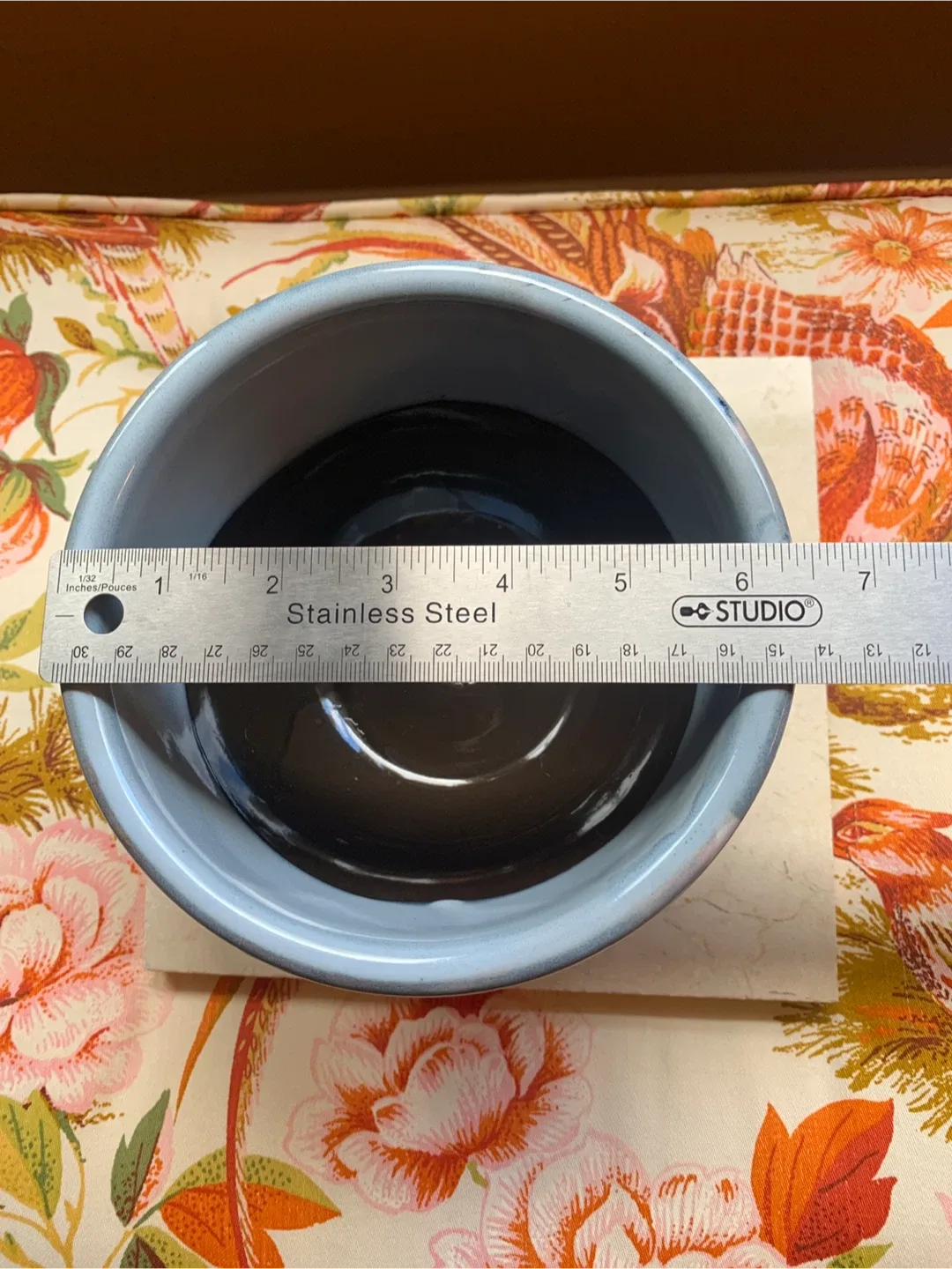 Light Blue Ceramic Flower Pot with Saucer image indicator(7)