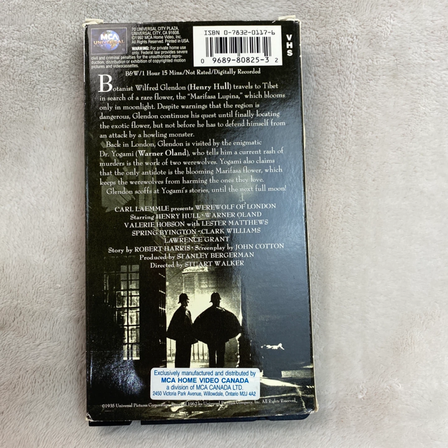 🥕HALLOWEEN MOVIE🥕 Werewolf of London VHS - Classic Collection - photo 3