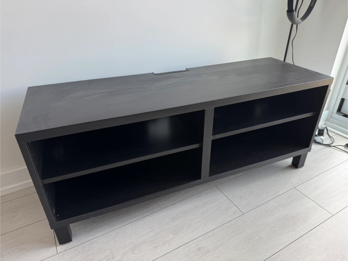IKEA BESTÅ TV bench, black-brown