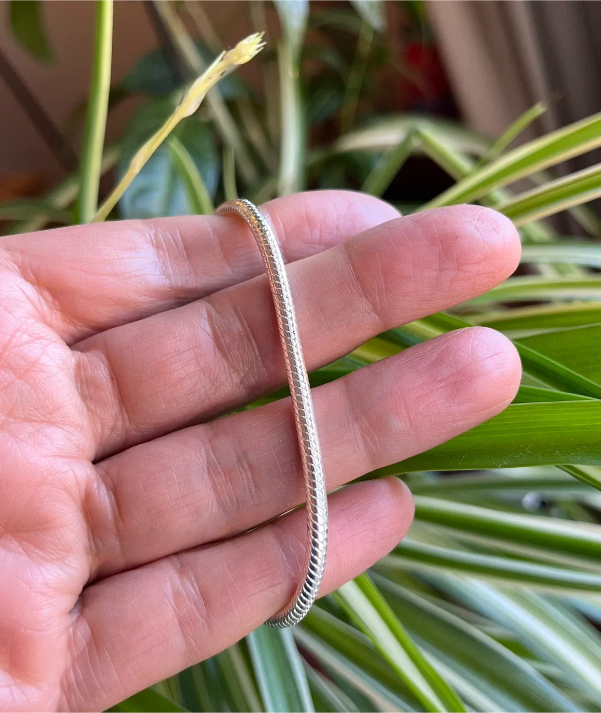 Pandora style Silver plated Bracelet with Clover Charm image indicator(2)