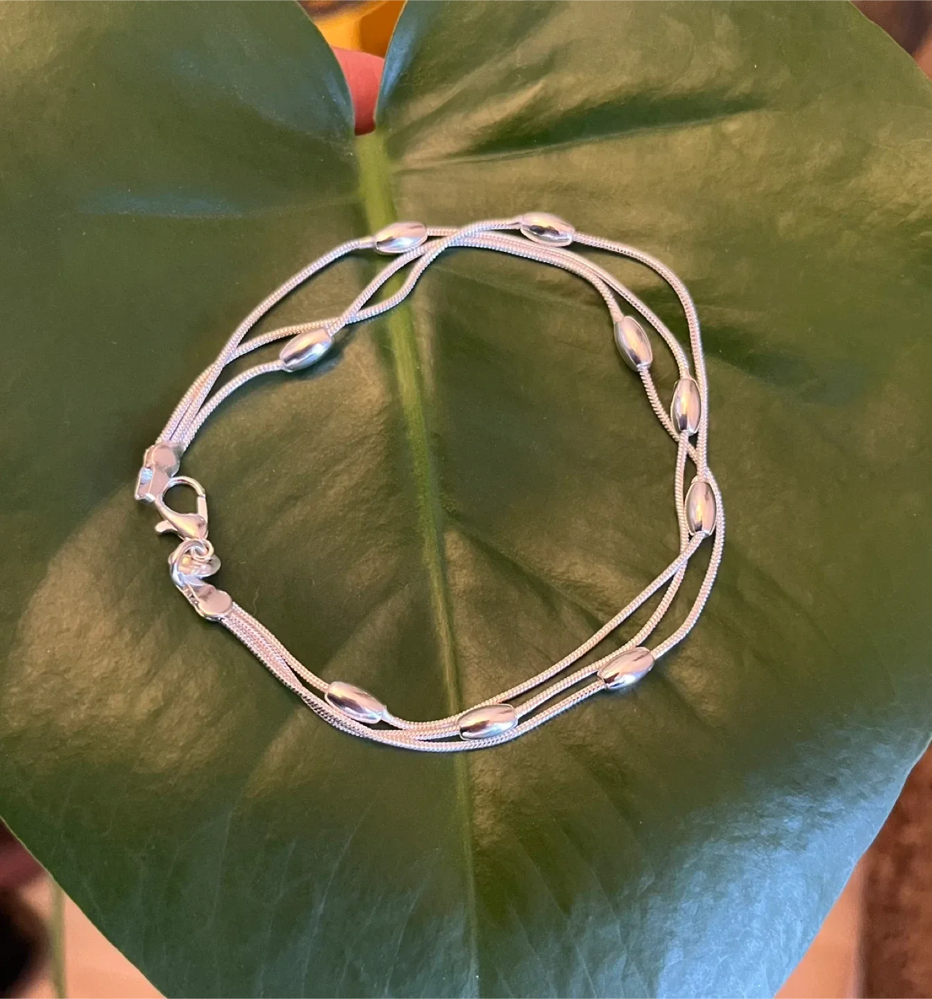 Silver plated Multi-Strand Bracelet thumbnail