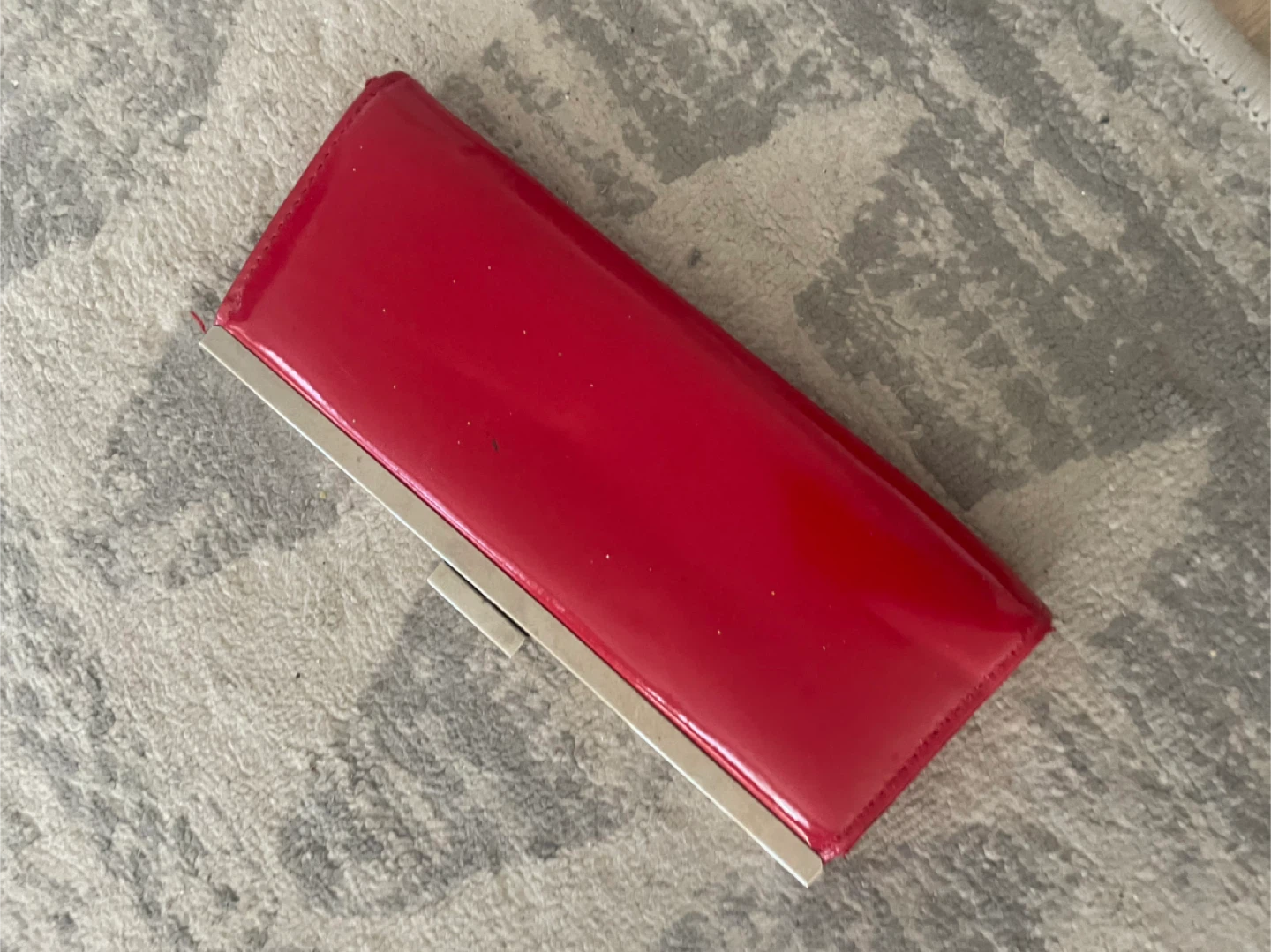 🥕Red Kisslock Closure Clutch - photo 2