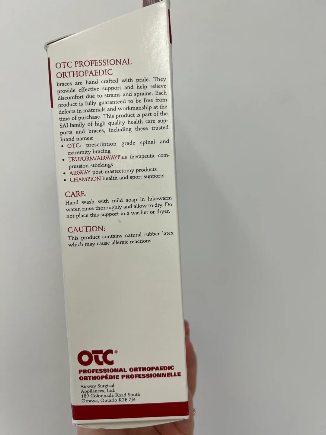 OTC Hernia Support Truss - Right Medium thumbnail