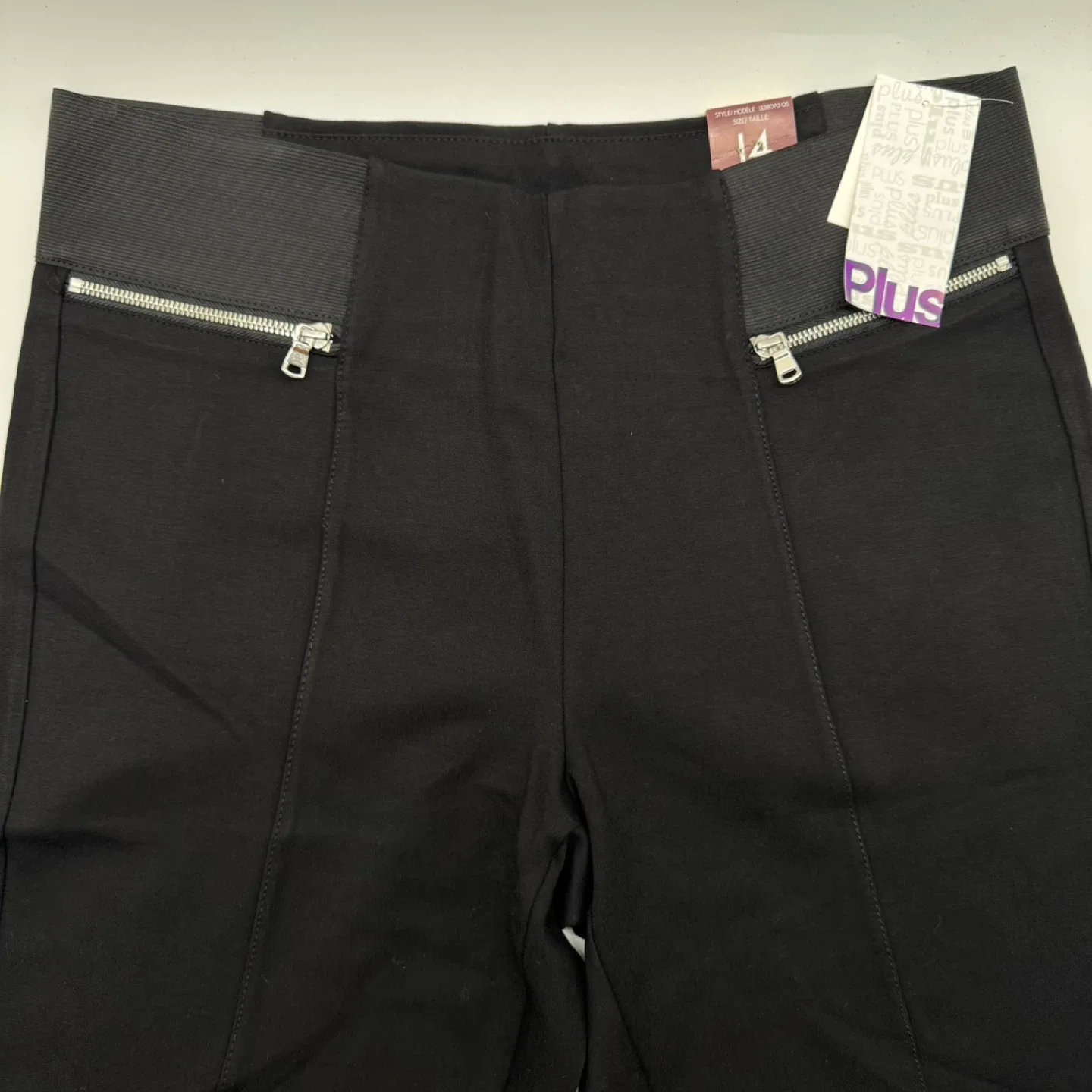 SUKO Jeans Plus Women's Black StretchLeggings Size US 14 image indicator(6)