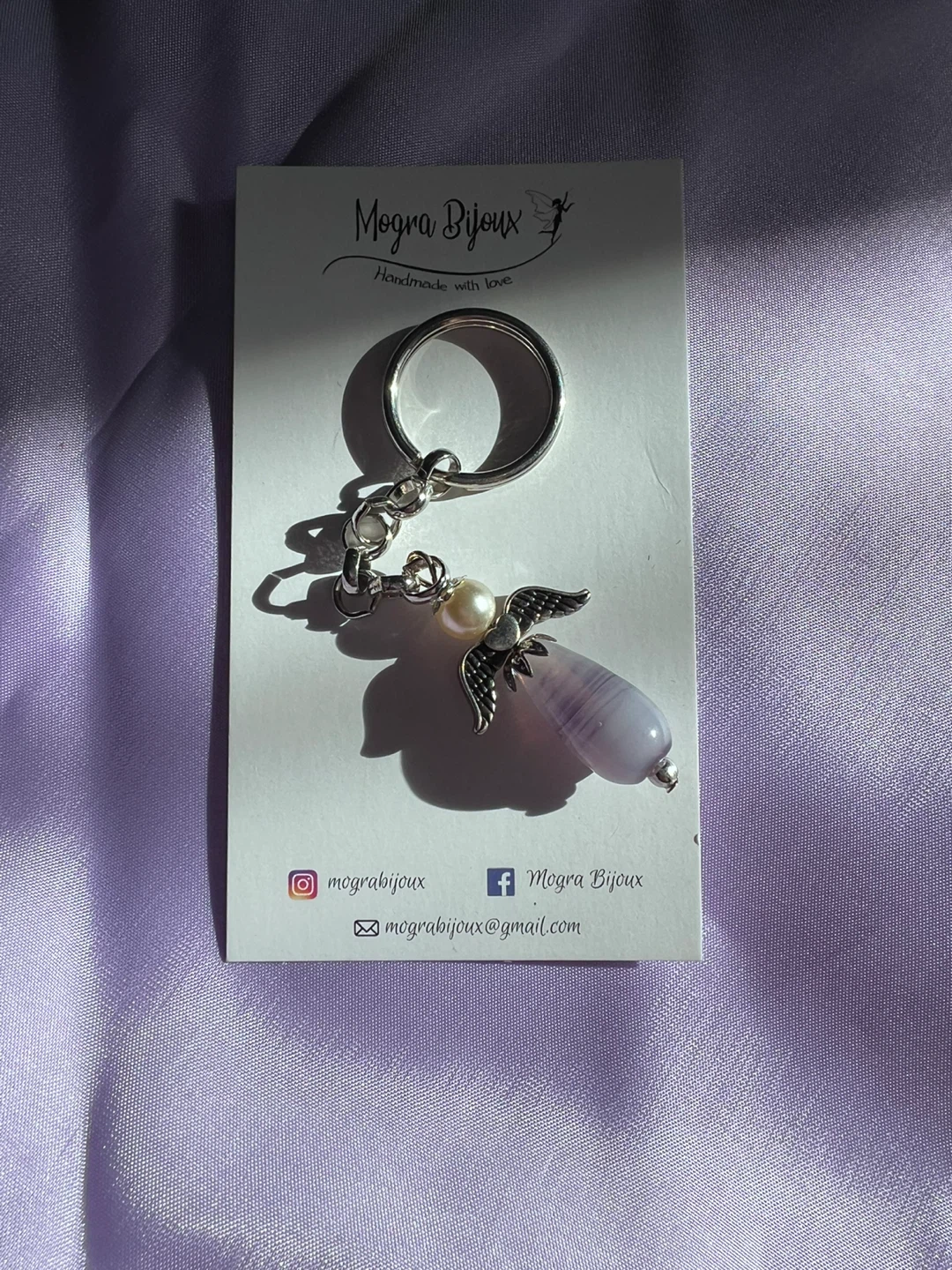 Mogra Bijoux Angel Keychain - Handmade with Love 🥕
