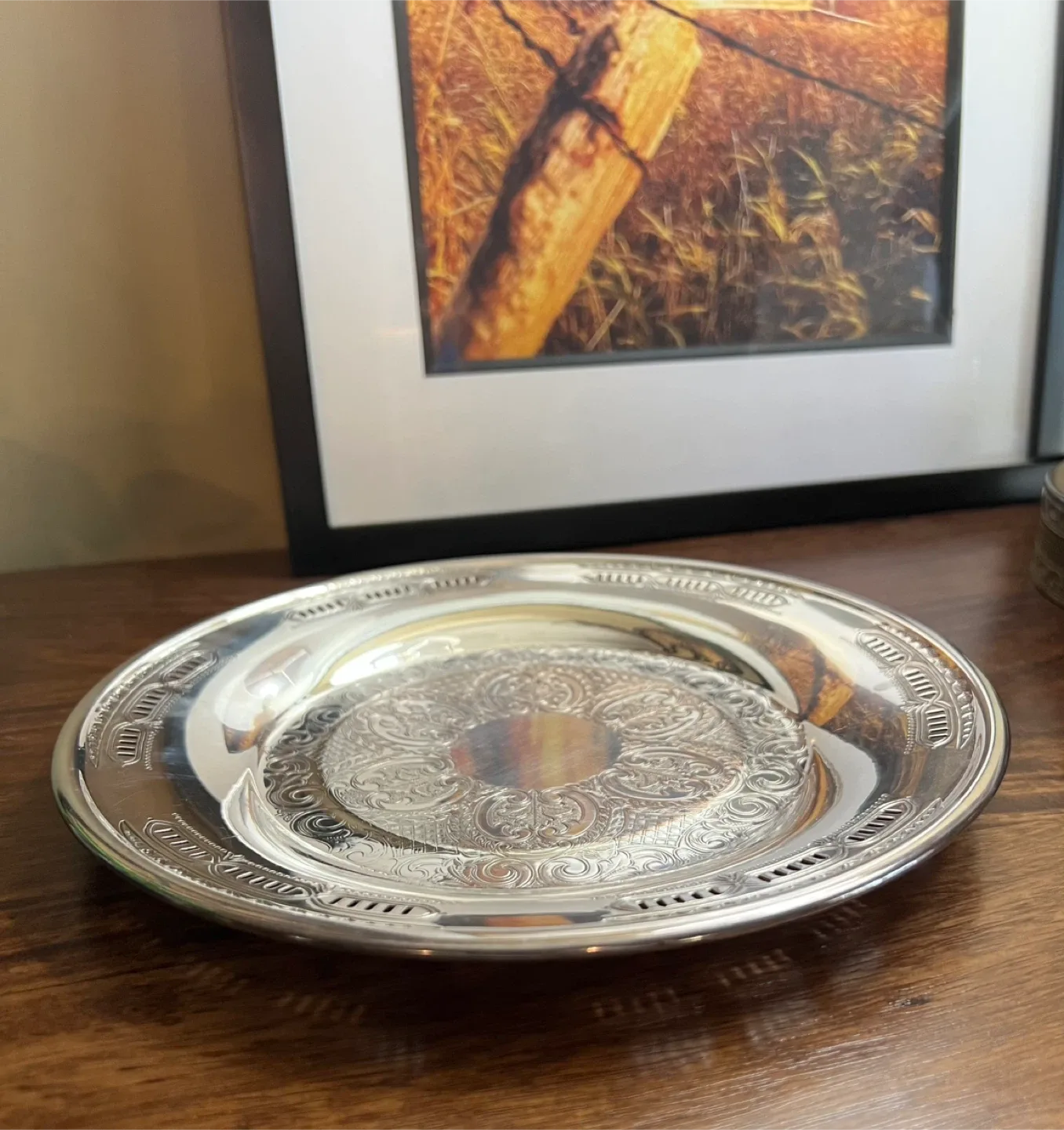 Vintage Silver Plated Dish/Decor thumbnail