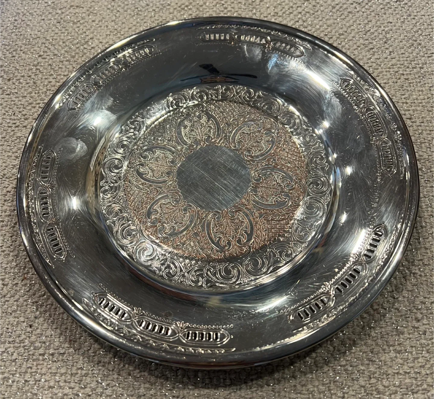 Vintage Silver Plated Dish/Decor image indicator(8)