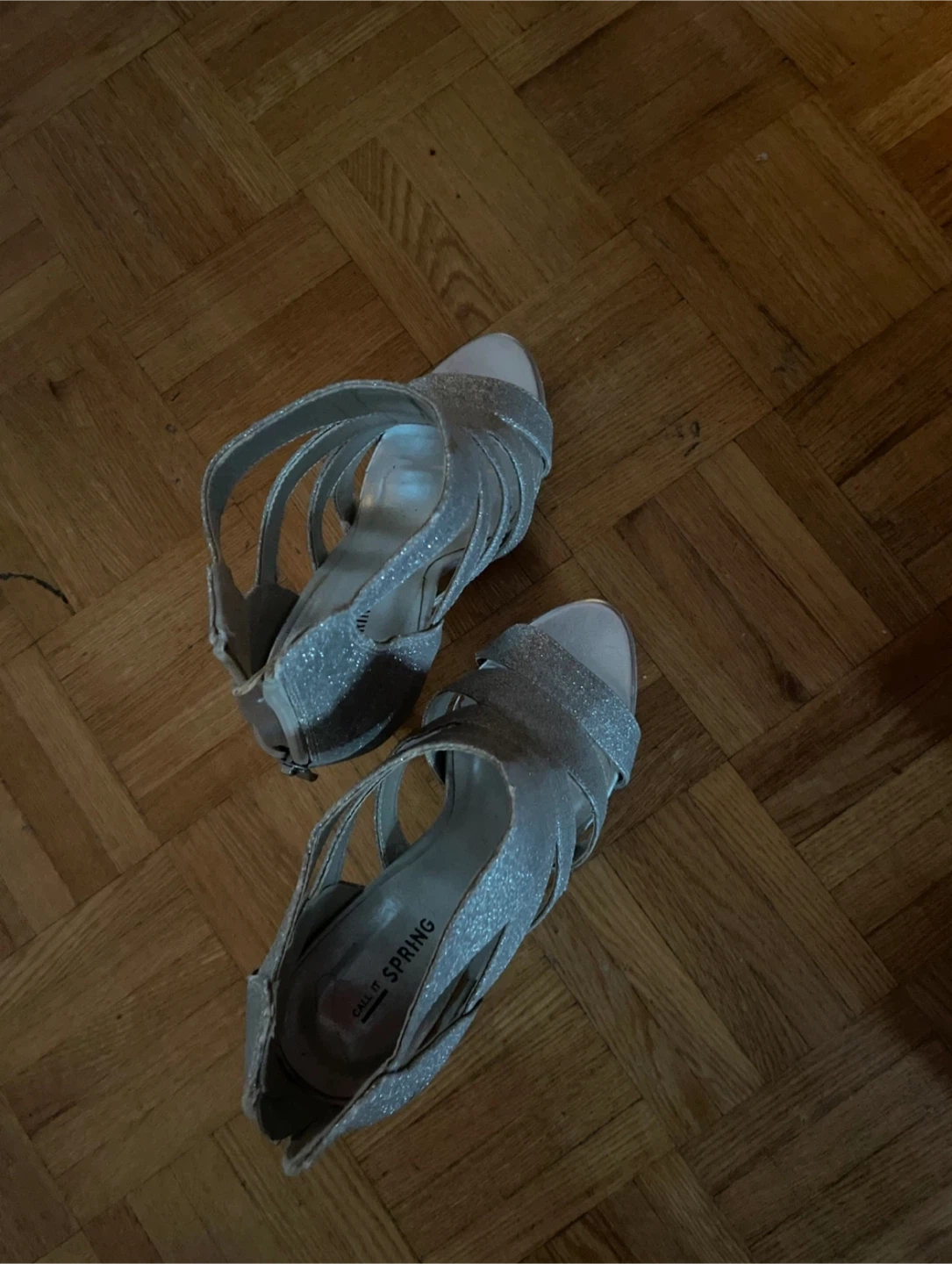 Call It Spring Silver Heels, Size 8.5 🥕 - photo 2
