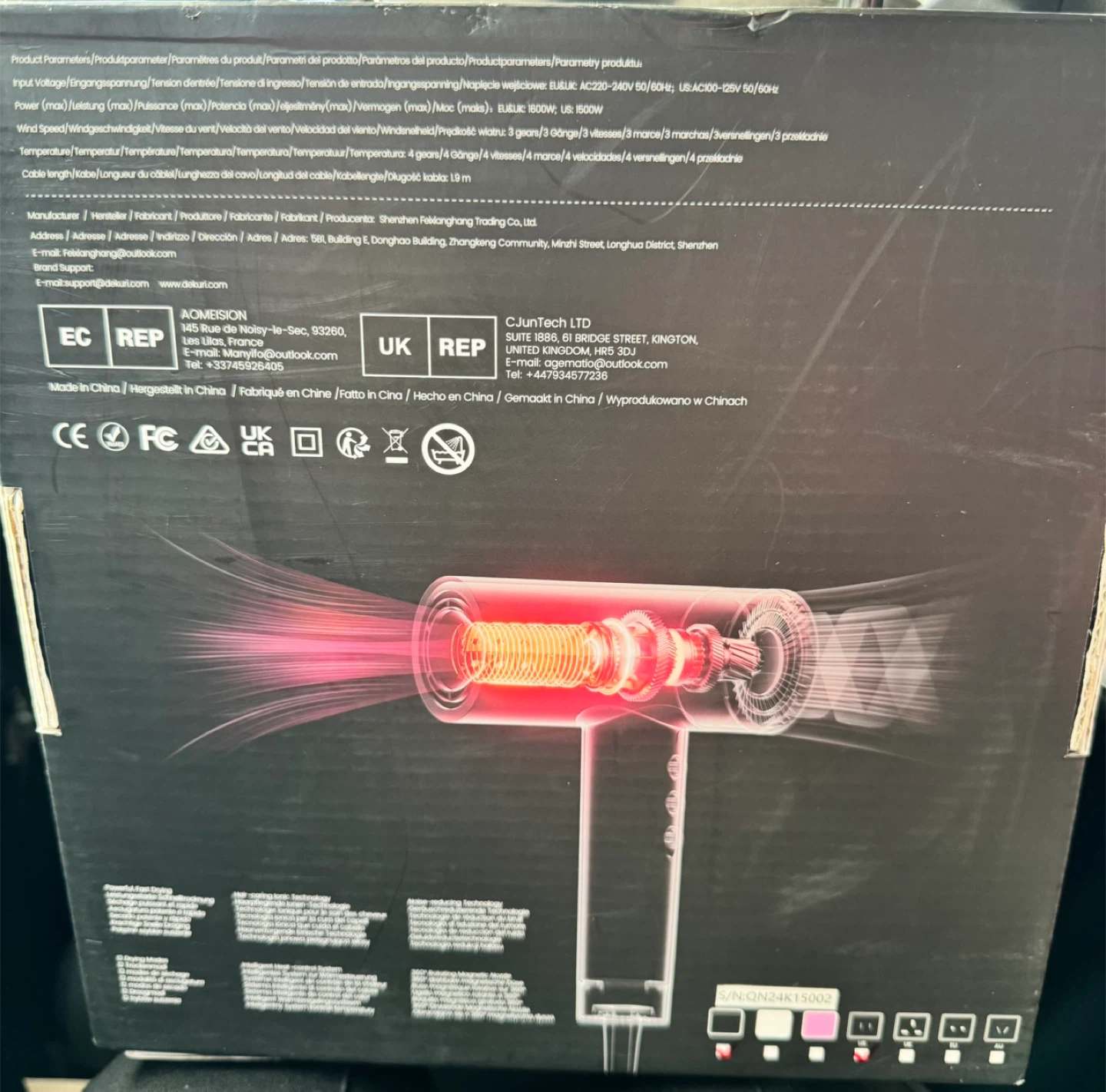 Dekuri High Speed Hair Dryer 110.000 RPM - photo 3