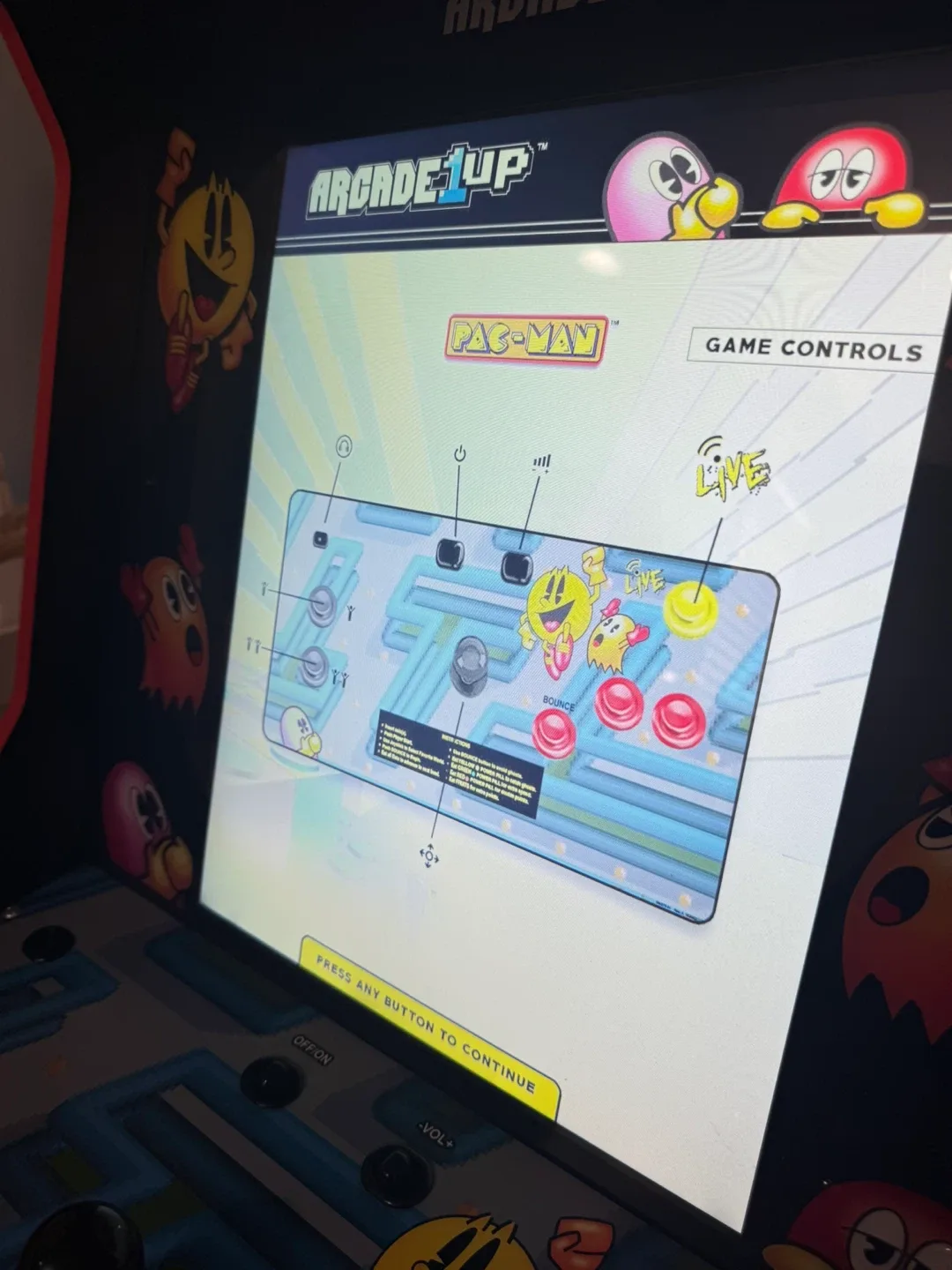 Arcade1Up Pac-Man Arcade Cabinet image indicator(2)