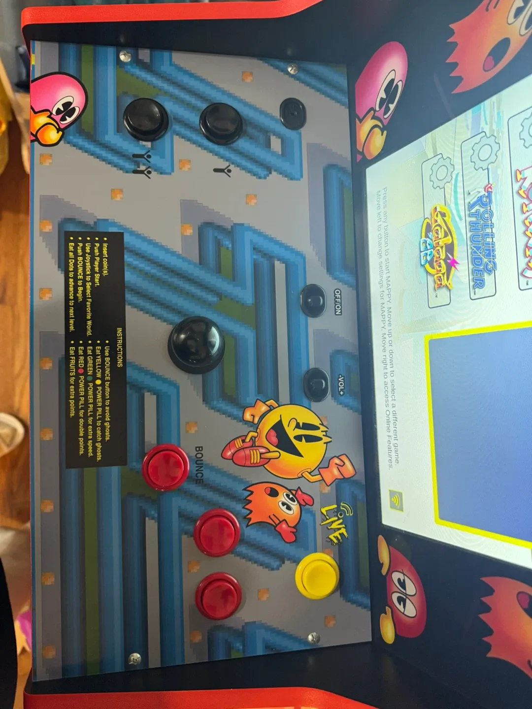 Arcade1Up Pac-Man Arcade Cabinet image indicator(3)