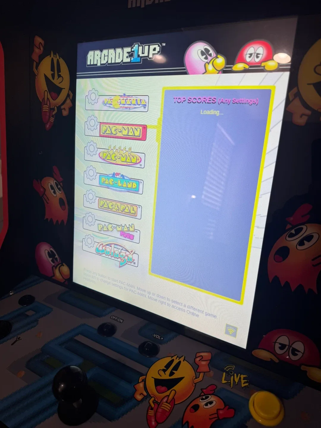 Arcade1Up Pac-Man Arcade Cabinet image indicator(4)