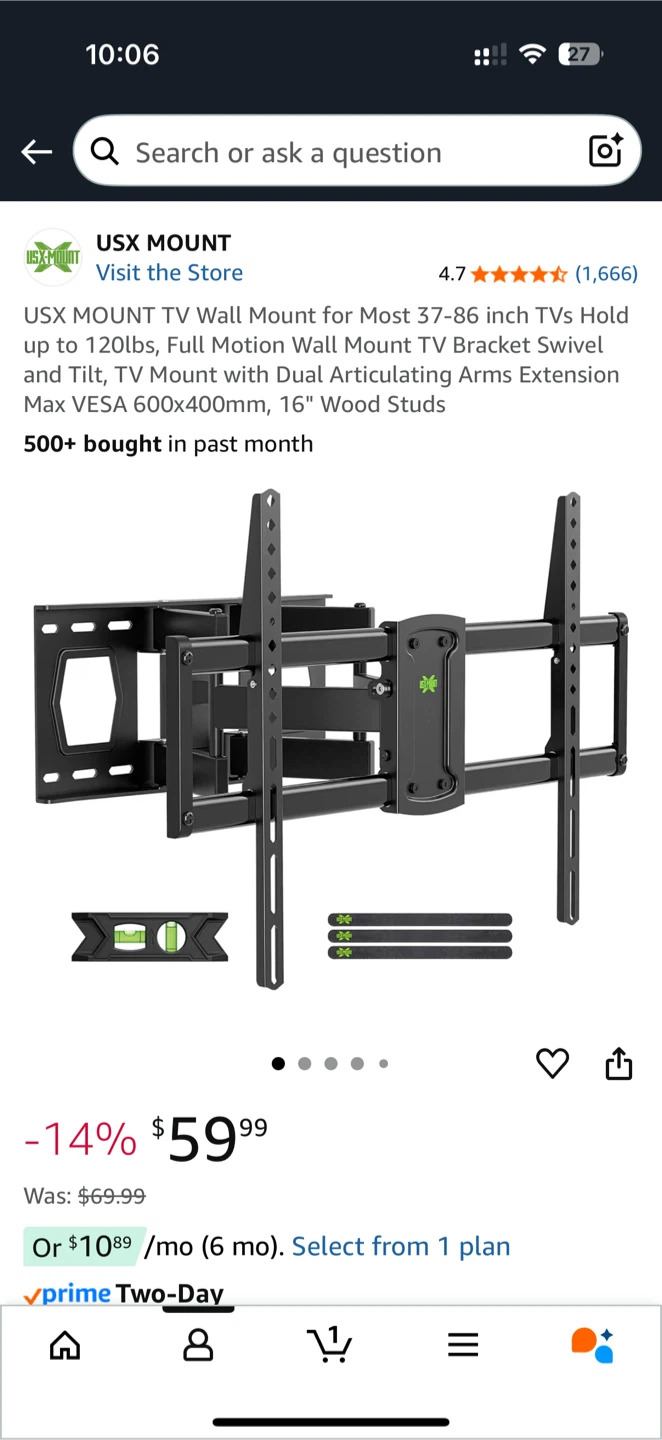 TV Wall Mount - photo 2