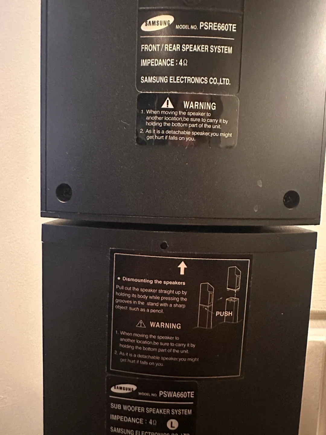 Big Samsung Home Theatre System PSCA660TE, PSRE660TE, PSWA660TE image indicator(5)