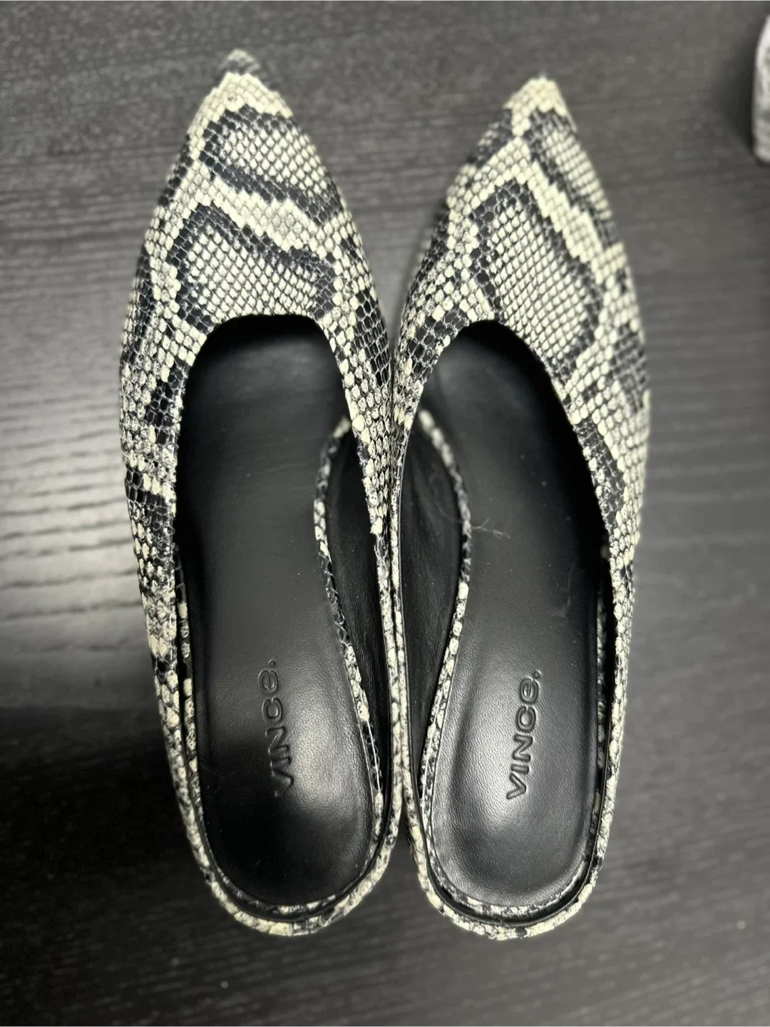 Vince Snakeskin Mules, Size 8.5 thumbnail