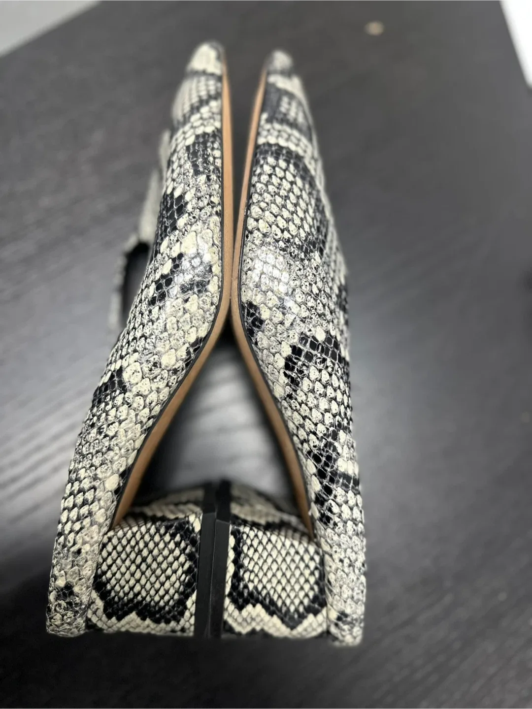 Vince Snakeskin Mules, Size 8.5 image indicator(4)
