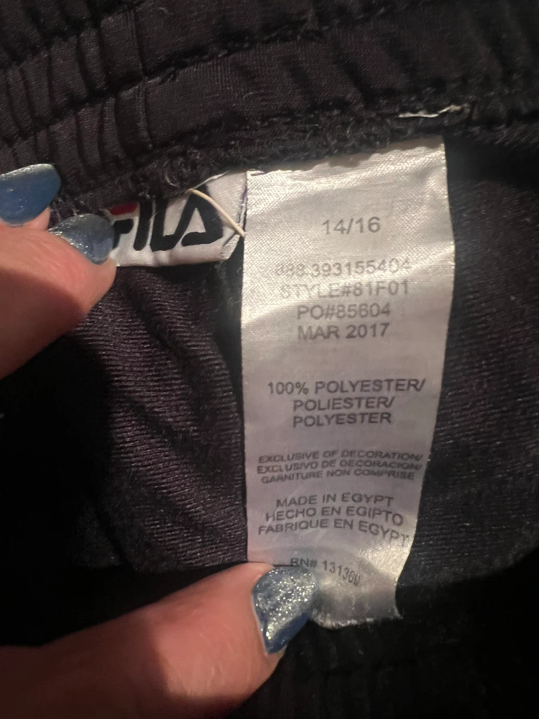 Fila & Waimea Black Track Pants - Size M - photo 2