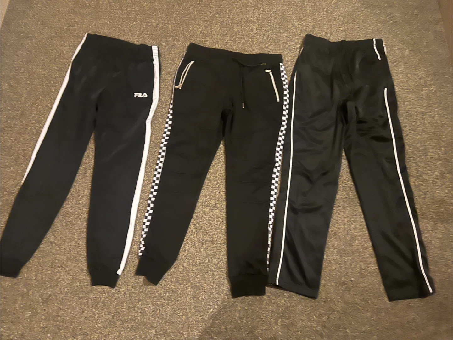 Fila & Waimea Black Track Pants - Size M