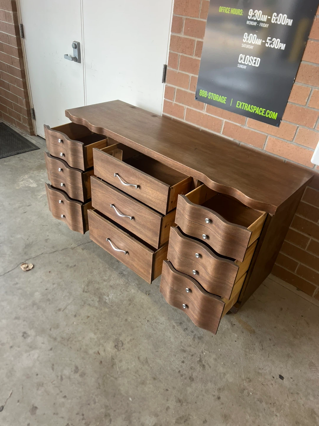 Wooden Dresser with Multiple Drawers - photo 2