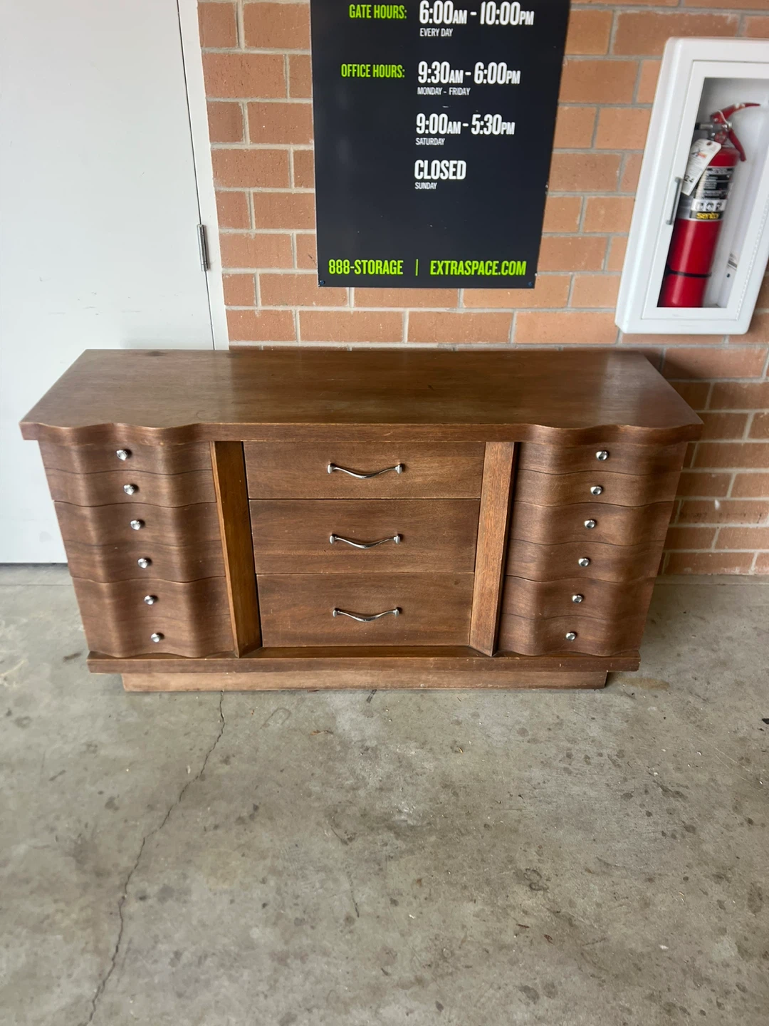 Wooden Dresser with Multiple Drawers - photo 3
