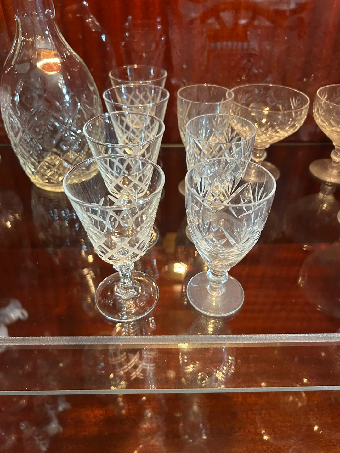 Crystal Decanter and Cordial Glasses Set - photo 2