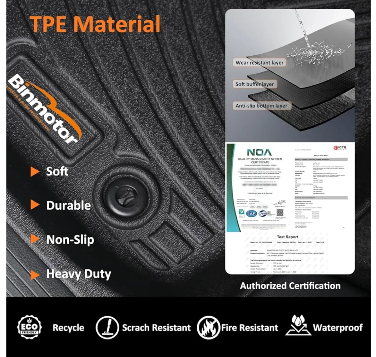 Kia Niro PHEV Binmotor Car Floor Mats image indicator(4)