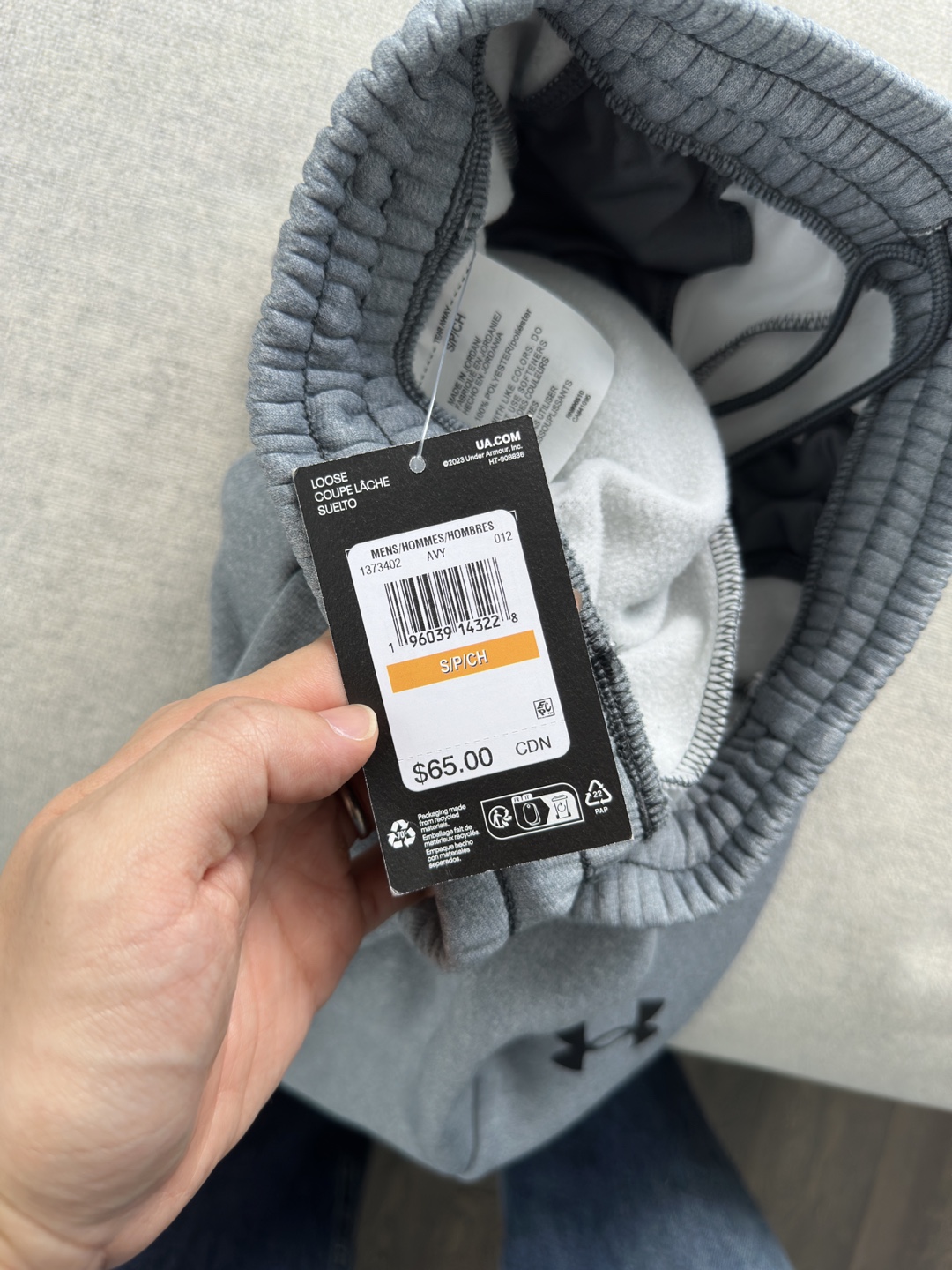 Brand new Under Armour Grey Sweatpants - Size S - photo 2