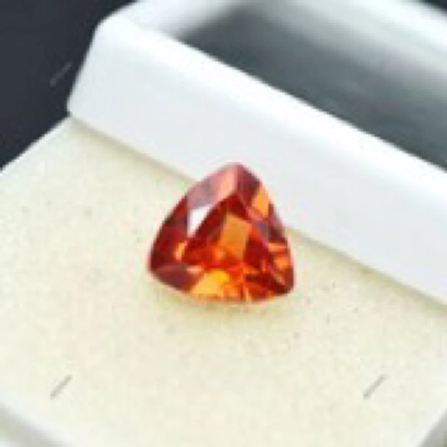Orange Triangle Gemstone