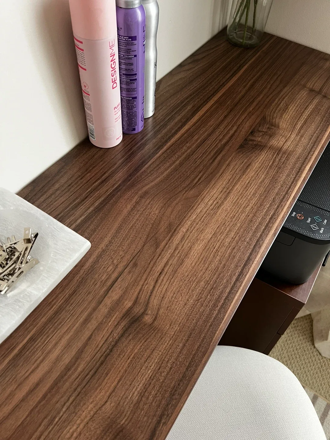 Floating Shelf In Walnut - with bracket image indicator(2)