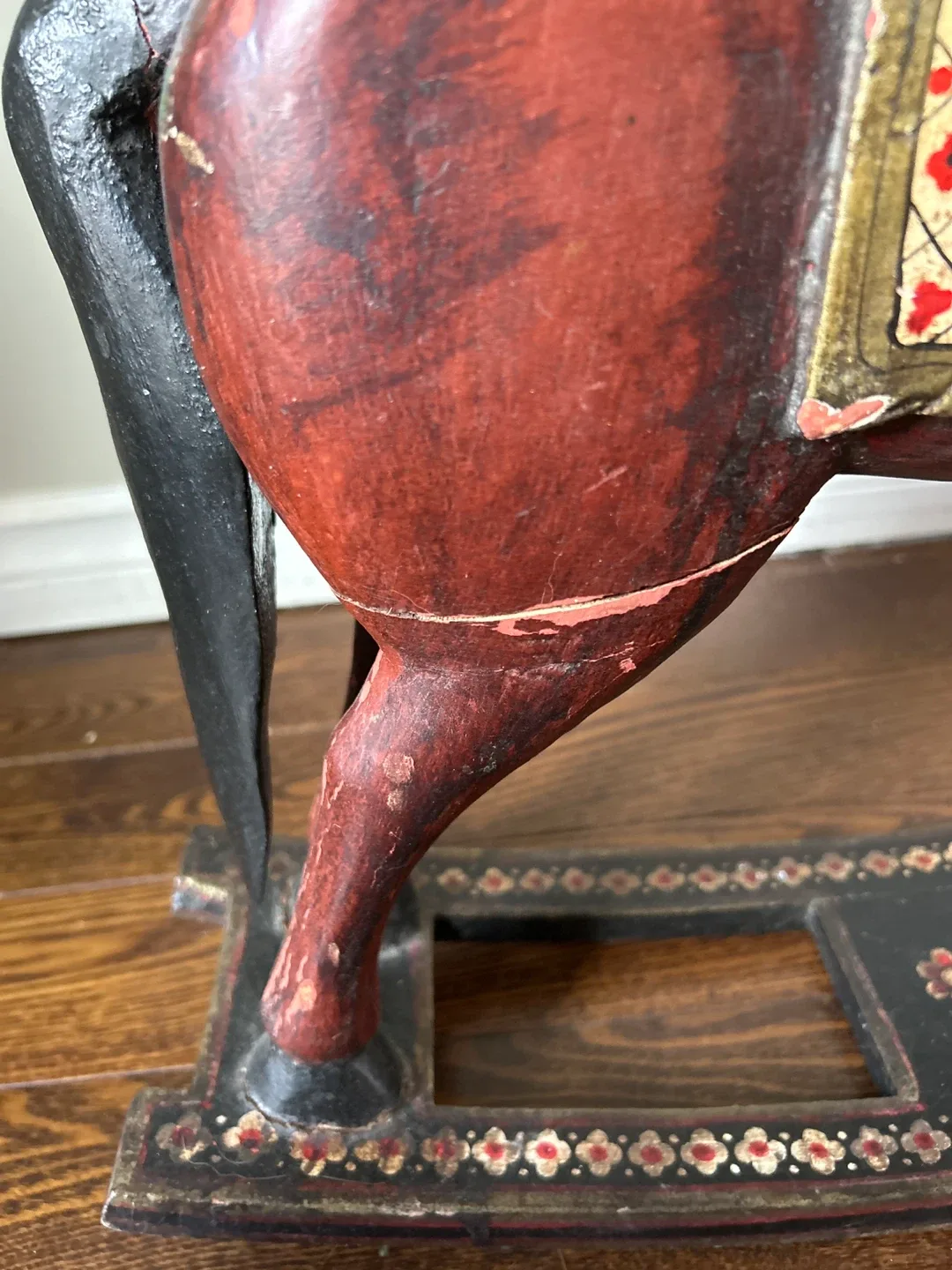 Vintage Wooden Rocking Horse image indicator(4)