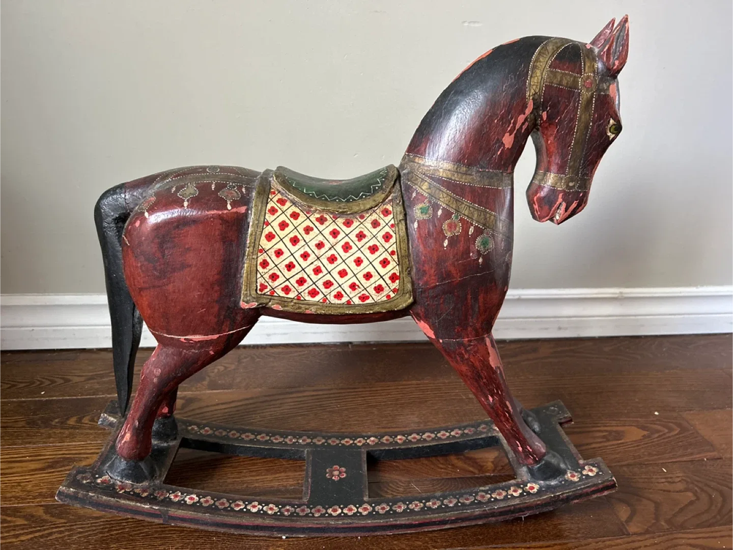 Vintage Wooden Rocking Horse image indicator(3)